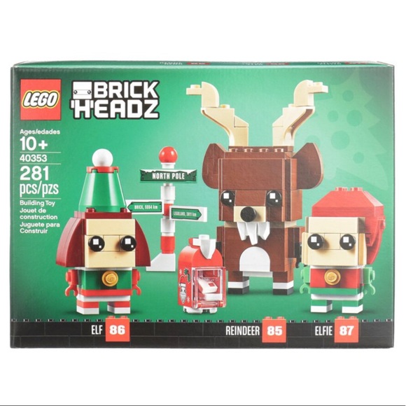 LEGO Brickheadz Reindeer, Elf and Elfie 40353 Building Toy (281 Pieces) - New - Picture 5 of 5